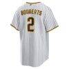 Xander Bogaerts San Diego Padres Nike Home Official Replica Player Jersey - - Detail View