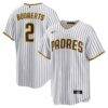 Xander Bogaerts San Diego Padres Nike Home Official Replica Player Jersey - - Front View