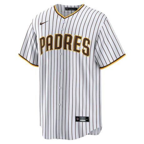Xander Bogaerts San Diego Padres Nike Home Official Replica Player Jersey - - Side View