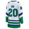 Sebastian Aho Carolina Hurricanes Fashion7 Women's Throwback Breakaway Jersey - White - Detail View