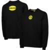 Borussia Dortmund Simplicity Leisure Raglan Pullover Sweatshirt - Black - Front View