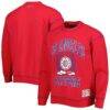 LA Clippers Tommy Jeans Peter French Terry Pullover Crew Sweatshirt - Red - Front View