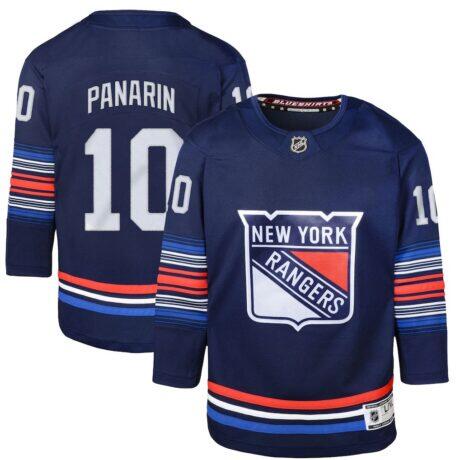 Artemi Panarin New York Rangers Youth Alternate Premier Player Jersey - Navy - Front View
