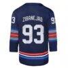 Mika Zibanejad New York Rangers Youth Alternate Premier Player Jersey - Navy - Detail View