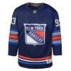 Mika Zibanejad New York Rangers Youth Alternate Premier Player Jersey - Navy - Side View