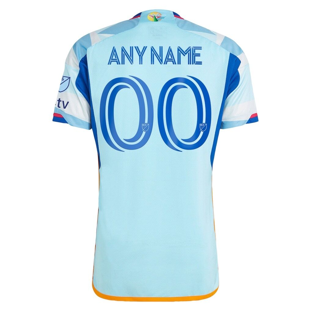 Colorado Rapids adidas 2023 New Day Kit Authentic Custom Jersey - Light Blue