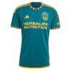 LA Galaxy adidas 2023 LA Kit Authentic Custom Jersey - Green - Side View