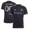 Nashville SC adidas 2023 Man In Black Kit Authentic Custom Jersey - Black - Front View