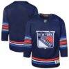 New York Rangers Youth Alternate Premier Jersey - Navy - Front View