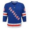 Mika Zibanejad New York Rangers Youth Alternate Replica Player Jersey - Blue - Side View