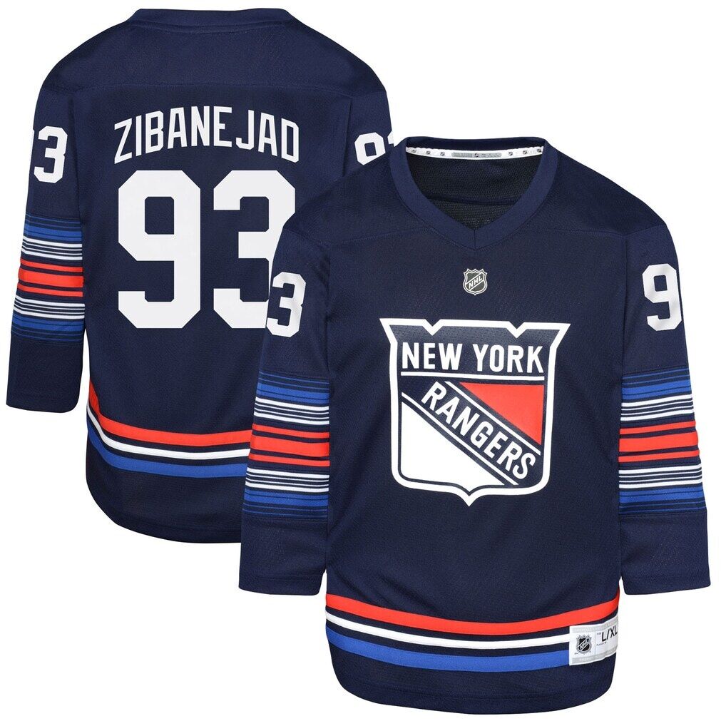 Mika Zibanejad New York Rangers Youth Alternate Replica Player Jersey