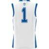 #1 BYU Cougars GameDay Greats Lightweight Basketball Jersey - White - Detail View