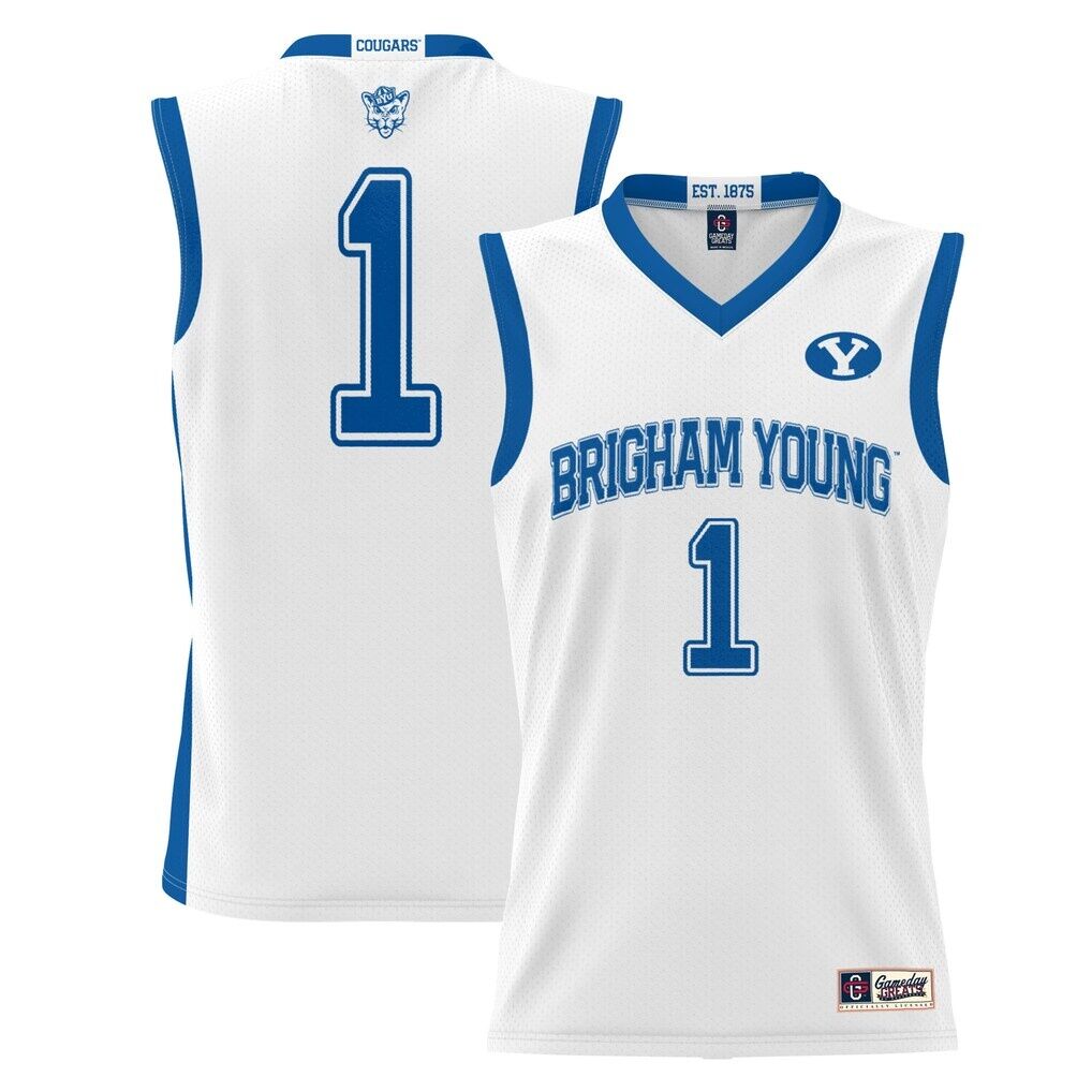 #1  BYU Cougars GameDay Greats  Lightweight Basketball Jersey