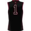 #1 Dayton Flyers GameDay Greats Lightweight Basketball Jersey - Black - Detail View