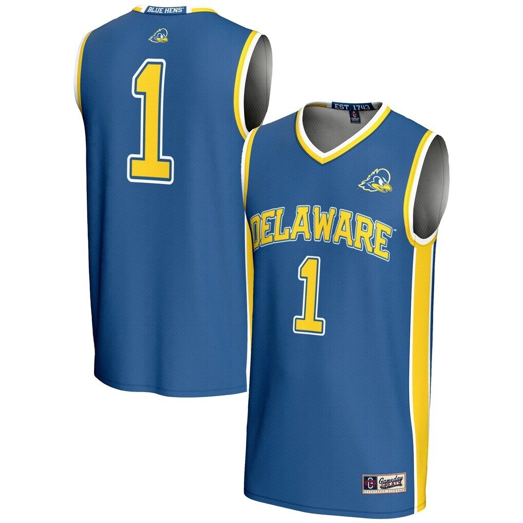 #1  Delaware Fightin' Blue Hens GameDay Greats  Lightweight Basketball Jersey