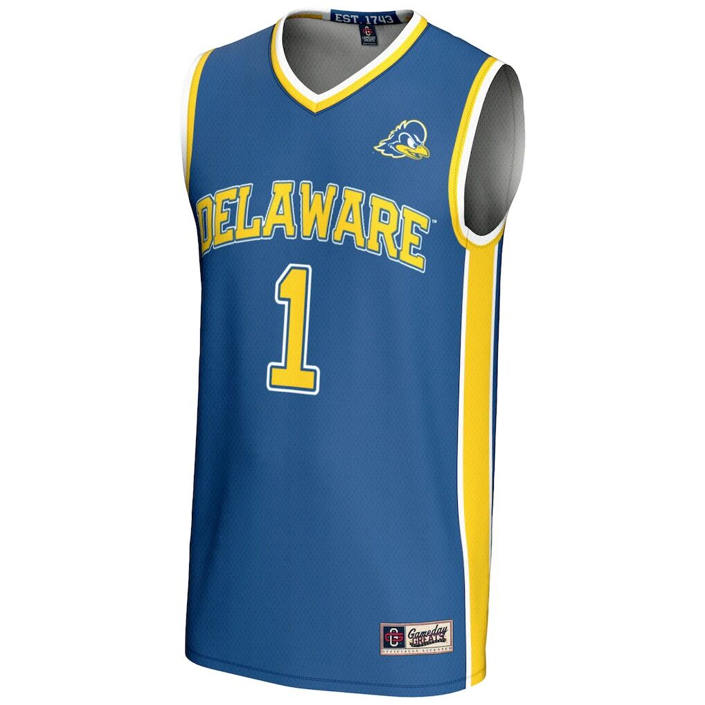 #1  Delaware Fightin' Blue Hens GameDay Greats  Lightweight Basketball Jersey