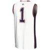 #1 Fresno State Bulldogs GameDay Greats Lightweight Basketball Jersey - White - Detail View