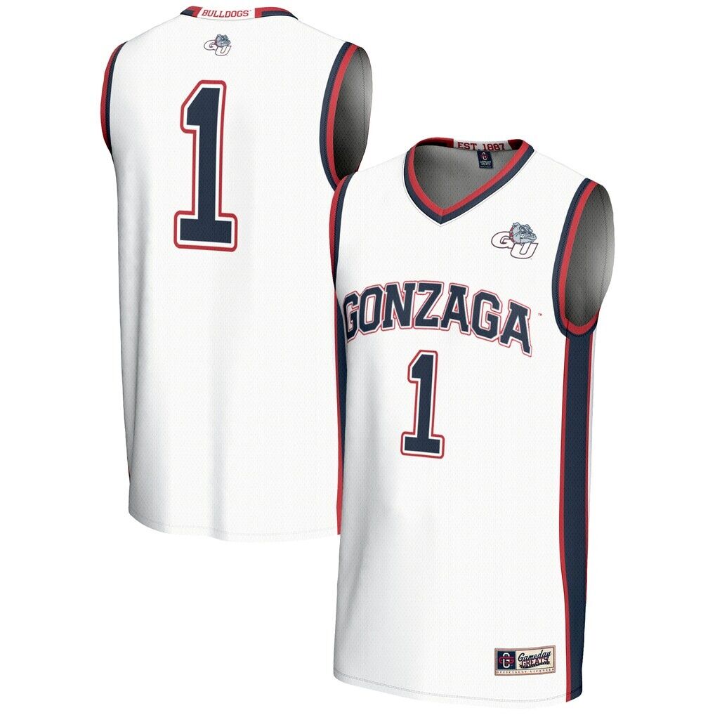 #1  Gonzaga Bulldogs GameDay Greats  Lightweight Basketball Jersey