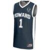 #1 Howard Bison GameDay Greats Lightweight Basketball Jersey - Navy - Side View