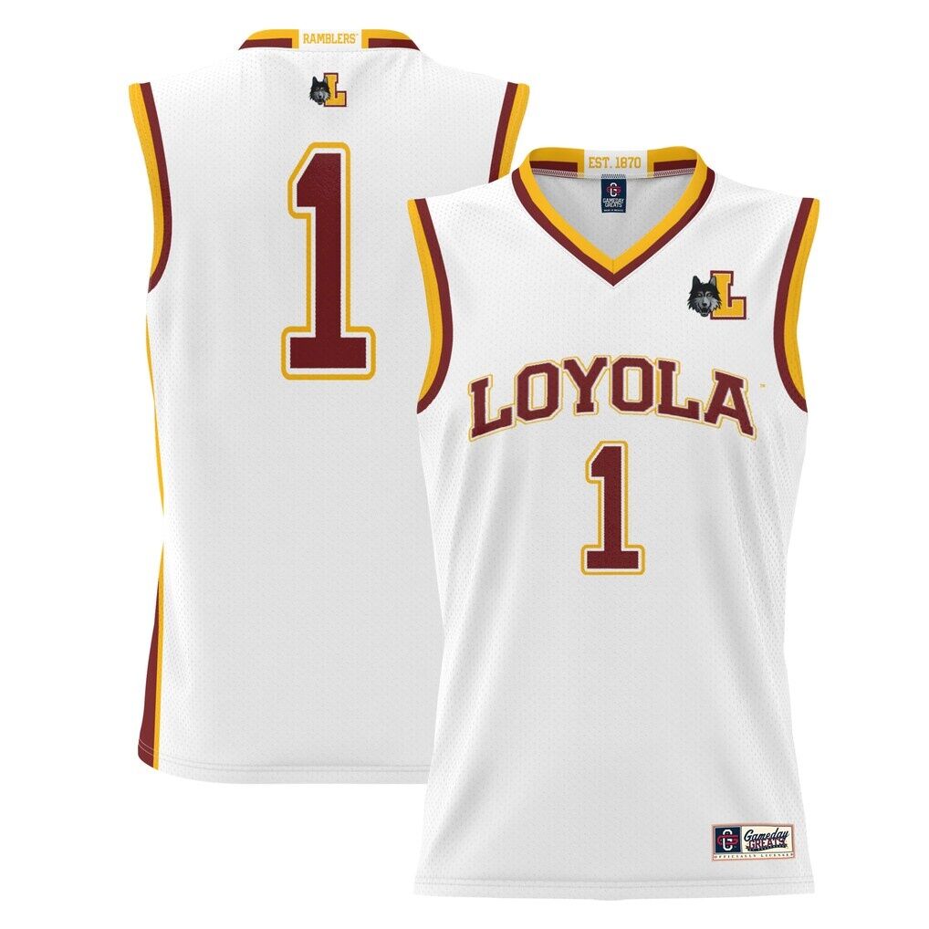 #1  Loyola Chicago Ramblers GameDay Greats  Lightweight Basketball Jersey