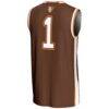 #1 Bowling Green St. Falcons GameDay Greats Youth Lightweight Basketball Jersey - Brown - Detail View