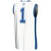 #1 BYU Cougars GameDay Greats Youth Lightweight Basketball Jersey - White - Detail View