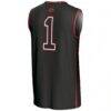 #1 Fresno State Bulldogs GameDay Greats Youth Lightweight Basketball Jersey - Black - Detail View