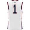 #1 Gonzaga Bulldogs GameDay Greats Youth Lightweight Basketball Jersey - White - Detail View