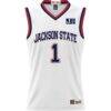 #1 Jackson State Tigers GameDay Greats Youth Lightweight Basketball Jersey - White - Side View