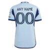 Sporting Kansas City adidas 2023 Hoops 4.0 Authentic Custom Jersey - - Detail View