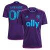 Charlotte FC adidas 2023 Crown Jewel Kit Replica Custom Jersey - Purple - Front View