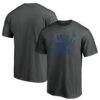 Los Angeles Dodgers Team Primary Pill T-Shirt - Charcoal - Front View
