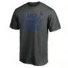 Los Angeles Dodgers Team Primary Pill T-Shirt - Charcoal - Side View