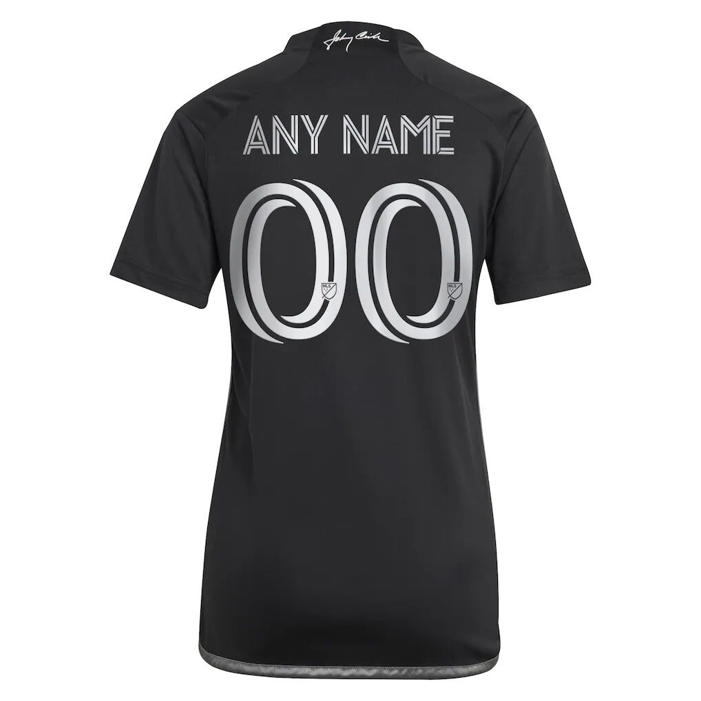Nashville SC adidas Women's 2023 Man In Black Kit Replica Custom Jersey