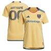 Real Salt Lake adidas Women's 2023 The Beehive State Kit Replica Custom Jersey - Gold - Front View