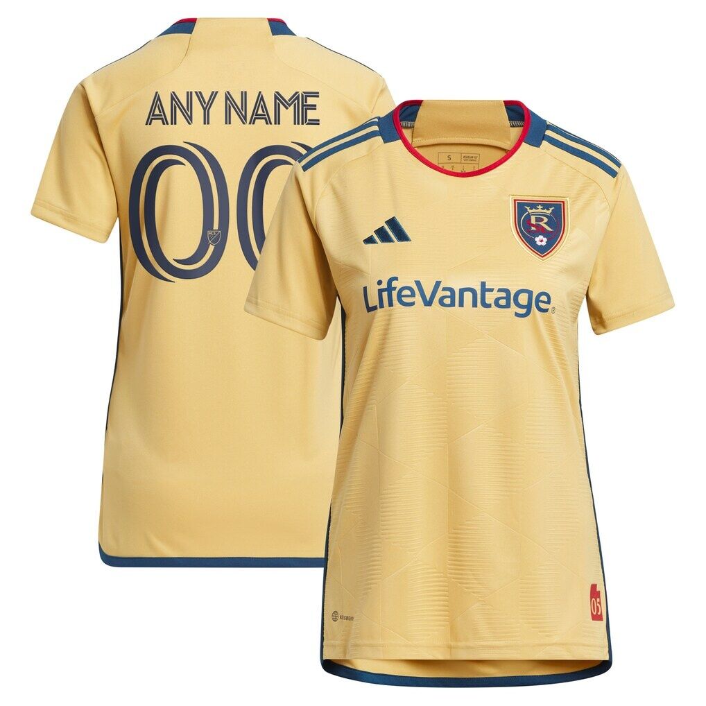 Real Salt Lake adidas Women's 2023 The Beehive State Kit Replica Custom Jersey