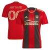 Atlanta United FC adidas 2023 The 17s' Kit Replica Custom Jersey - Black - Front View
