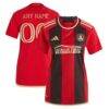 Atlanta United FC adidas Women's 2023 The 17s' Kit Replica Custom Jersey - Black - Front View