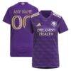 Orlando City SC adidas Women's 2023 The Wall Kit Replica Custom Jersey - Purple - Front View