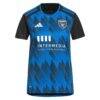San Jose Earthquakes adidas Women's 2023 Active Fault Jersey Replica Custom Jersey - Blue - Side View