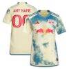 New York Red Bulls adidas Women's 2023 Daniel Patrick Kit Replica Custom Jersey - Yellow - Front View