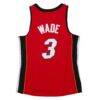 Dwyane Wade Miami Heat Women's 2005/06 Hardwood Classics Swingman Jersey - Red - Detail View