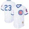 Ryne Sandberg Chicago Cubs Cooperstown Collection 1987 Authentic Player Jersey - White - Front View
