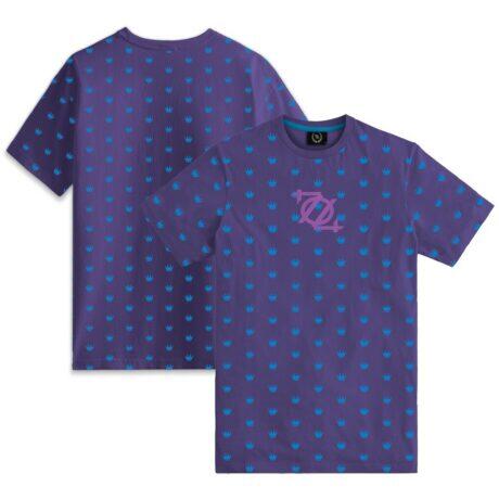 Charlotte FC 704 Shop All-Over Micro T-Shirt - Purple - Front View