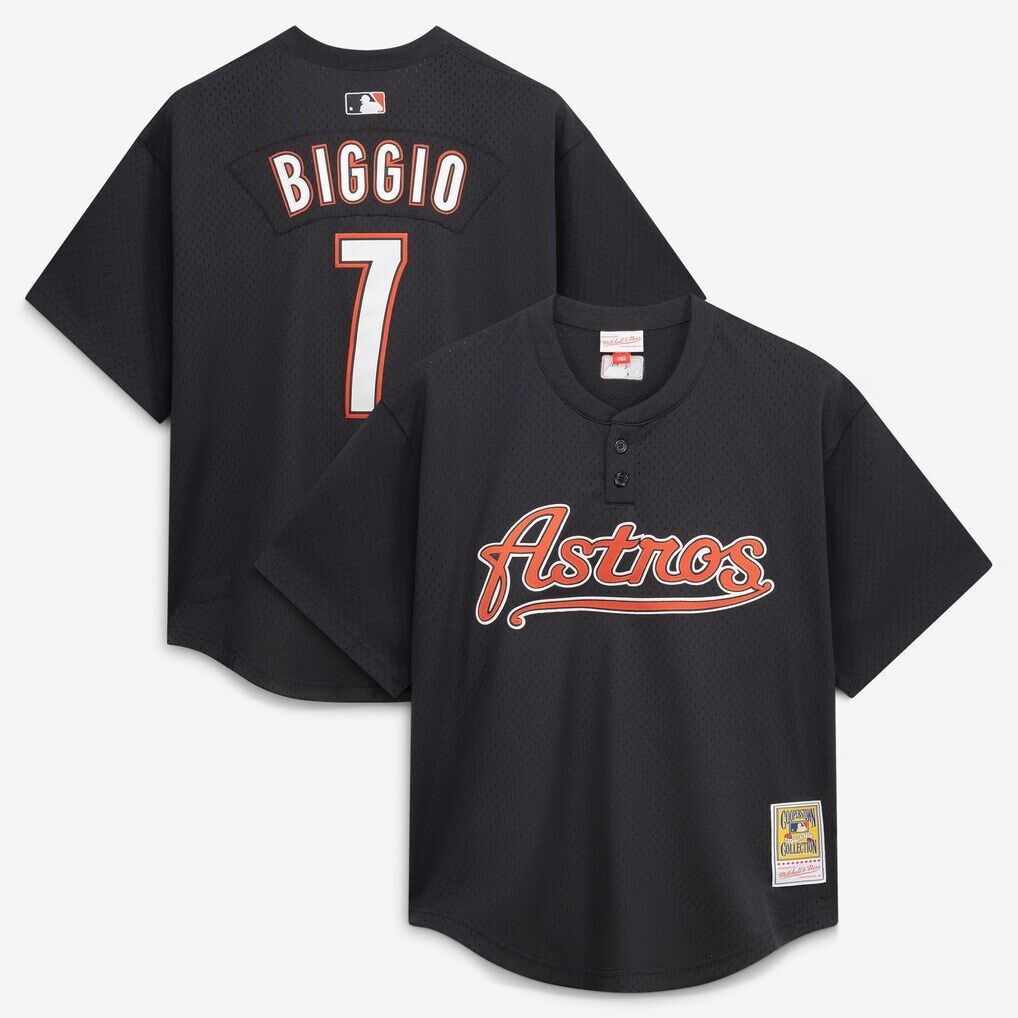 Craig Biggio Houston Astros Mitchell & Ness Authentic Batting Practice Jersey