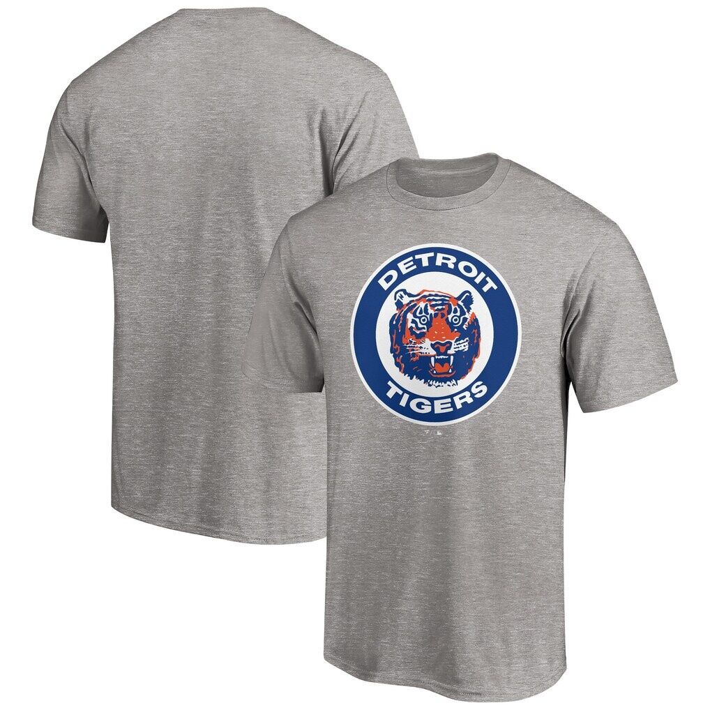 Detroit Tigers Cooperstown Collection Huntington T-Shirt – Heather Gray