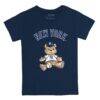 New York Yankees Tiny Turnip Infant Teddy Boy T-Shirt - Navy - Side View