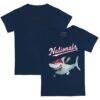 Washington Nationals Tiny Turnip Toddler Shark T-Shirt - Navy - Front View