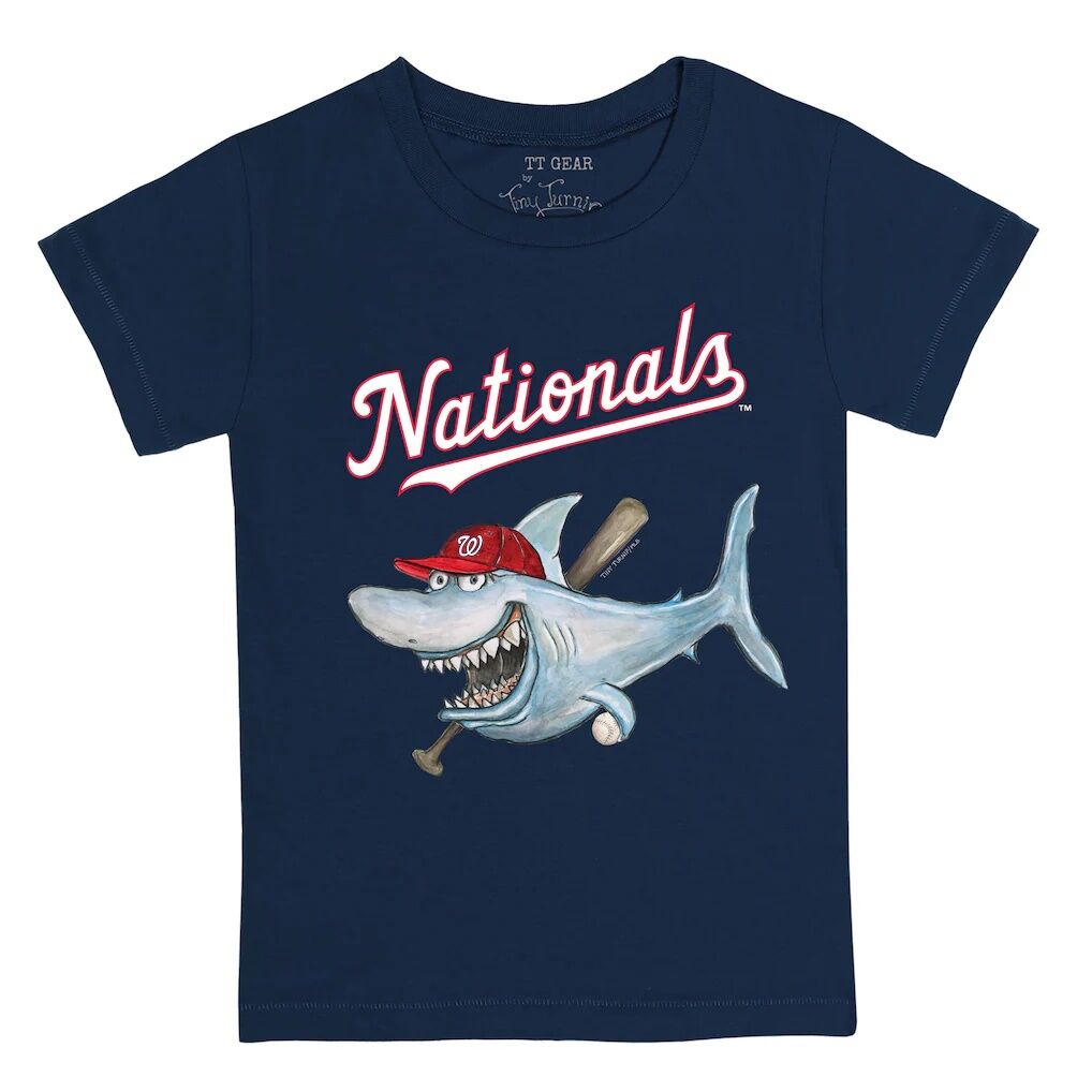 Washington Nationals Tiny Turnip Toddler Shark T-Shirt