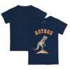 Houston Astros Tiny Turnip Toddler TT Rex T-Shirt - Navy - Front View